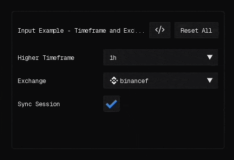 Timeframe And Exchange